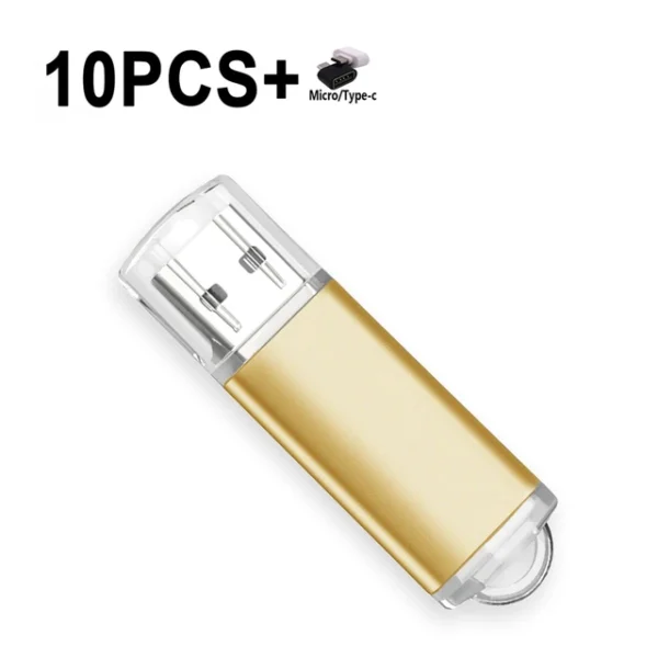 10PCS/Wholesale Free custom logo USB Flash Drive Pen Drive typec to usb 1GB 2GB 4GB 8GB 16GB 32G  64GB 128GB Memory Flash Disk