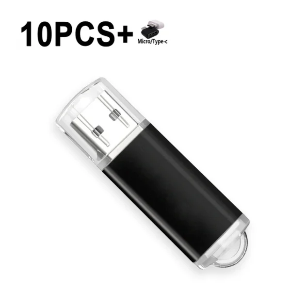 10PCS/Wholesale Free custom logo USB Flash Drive Pen Drive typec to usb 1GB 2GB 4GB 8GB 16GB 32G  64GB 128GB Memory Flash Disk