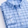 Cotton Plaid Shirt Men's Long-Sleeved Cotton Fleece Shirt