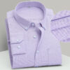 Men'S Plus Size Cotton Oxford Plaid Shirt
