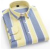 Men'S Plus Size Cotton Oxford Plaid Shirt