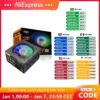 2025 Aigo AK PC PSU Power Supply Unit 500W 600W 700W 800W 1000W Gaming 120mm RGB Fan 220V ATX Desktop computer Power Supply for