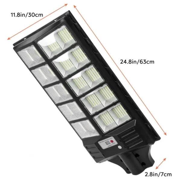 3 Pcs Waterproof Solar Street Light, Solar Energy 240 Degree Coverage Area Garden Lamp, 1152 Light Beads Outdoor Light, Large Ca