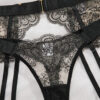 Women's Four-piece Embroidered Sexy See-through Underwear