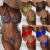 Swimsuit Split Swimsuit Sexy Swimsuit Solid Color Low Waist Bikini