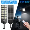 504 LED Powerful Solar Lights Outdoor Motion Sensor External Waterproof Street Light 12000 Lumen Dusk to Dawn Garden Road Lamp