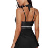 Women Halter plus size Tankini Swimsuits Beach Wear Padded Bathing Trunks Dress Briefs Suit Swimwear