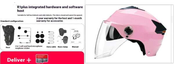 Motorcycle Helmet Bluetooth Headset Integrated Convenient Camera