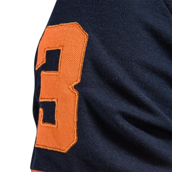 526529792 AIOPESON Men's Embroidered Cotton Polo Shirt: Slim Fit Solid Color Casual Polo for Summer Fashion