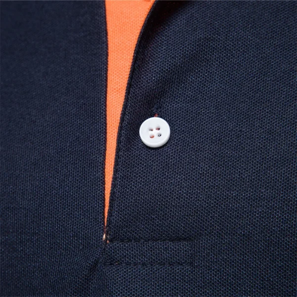 526529794 AIOPESON Men's Embroidered Cotton Polo Shirt: Slim Fit Solid Color Casual Polo for Summer Fashion
