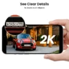 AOSU 3MP Solar Camera System 2 Cam Kit Wireless Cam System Surveillance Wifi PTZ Camera Set with Home Base Support Alex