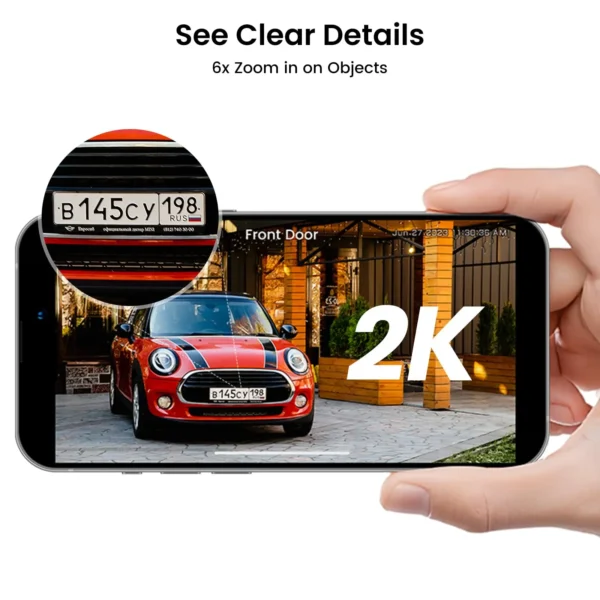 AOSU 3MP Solar Camera System 2 Cam Kit Wireless Cam System Surveillance Wifi PTZ Camera Set with Home Base Support Alex