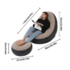 Inflatable Air Mattress Lazy Sofa Deck Chair Comfortable Leg Stool Rest Single Beanbag for home and Outdoor Use