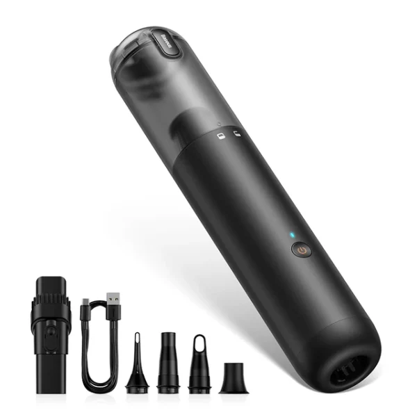 Baseus 4in1 12000Pa Wireless Car Vacuum Cleaner Mini Air Blower & Compressor Portable Powerful Automotive Vacuum Cleaner for Car