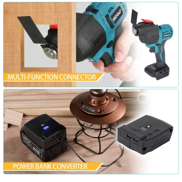 Brushless Electric Treasure Multitool Tools Screwdriver Electric Drill Polisher Reciprocating Saw Polisher Power Accessories