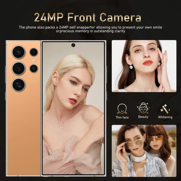 FUFFI-S24 Pro,Smartphone  Android,6.8 inch,8GB RAM,256GB ROM,Dual SIM,Mobile phone,Google Play Store,24+48MP,6000mAh,celulares