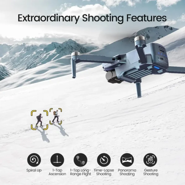 Holy Stone HS360S GPS Drone: 4K UHD, FAA, 249g, 10000ft VTX, Auto Return, Follow Me, Brushless, Beginner, Gradient Edition,C0.