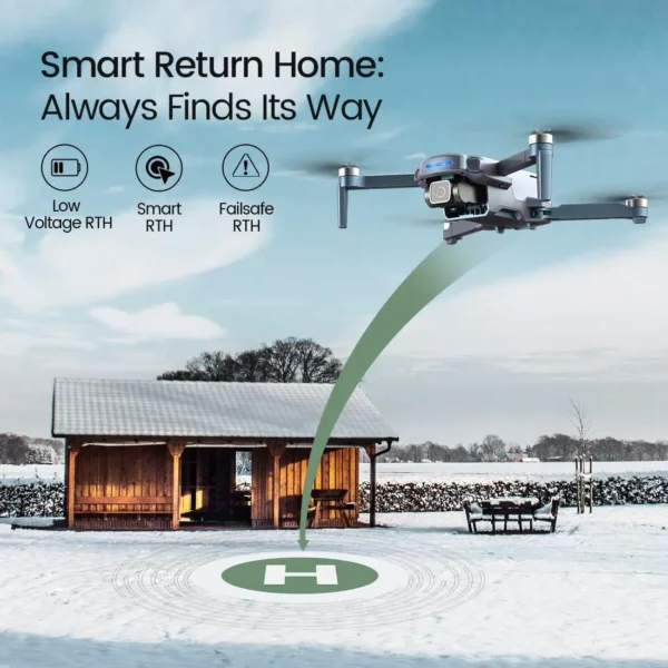 Holy Stone HS360S GPS Drone: 4K UHD, FAA, 249g, 10000ft VTX, Auto Return, Follow Me, Brushless, Beginner, Gradient Edition,C0.