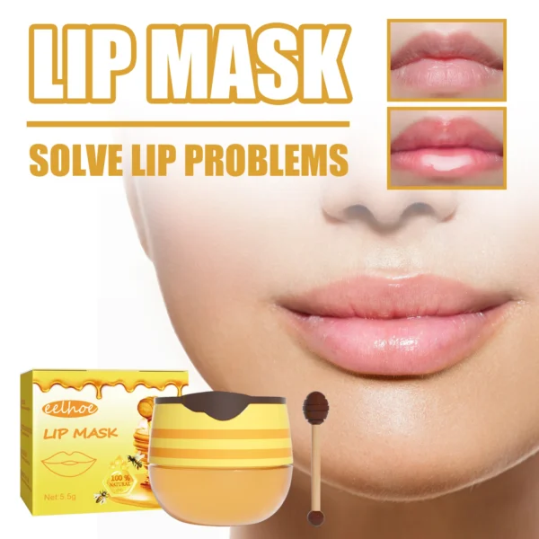 Honey Moisturizing Lip Balm Lip Mask Deep Maintenance Saving Cracking Prevent Dry Lip Care Long-Lasting Female Makeup Product
