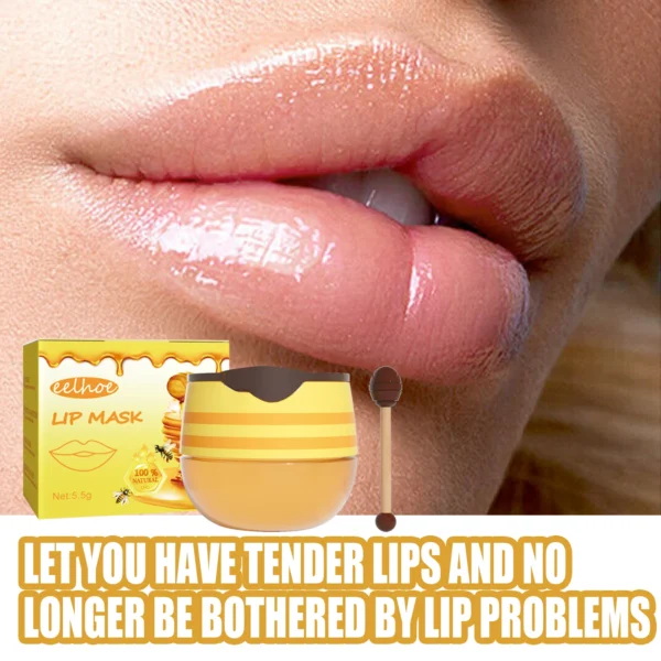 Honey Moisturizing Lip Balm Lip Mask Deep Maintenance Saving Cracking Prevent Dry Lip Care Long-Lasting Female Makeup Product