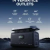 Infinity 1300 Portable Power Station, 1800W Electric Solar Generator,1382Wh LiFePO4 Battery, 14 Outlets for Home Backup
