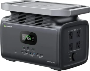 Infinity 1300 Portable Power Station, 1800W Electric Solar Generator,1382Wh LiFePO4 Battery, 14 Outlets for Home Backup