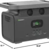 Infinity 1300 Portable Power Station, 1800W Electric Solar Generator,1382Wh LiFePO4 Battery, 14 Outlets for Home Backup