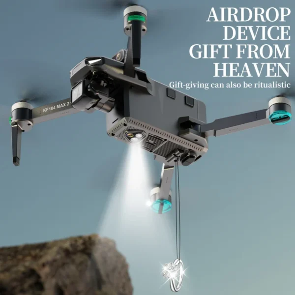 KF104 / KF104MAX2 Professional Drone With 4K Camera 3-Axis Gimbal WIFI 360 Obstacle Avoidance Touch Screen FPV Brushless RC Dron