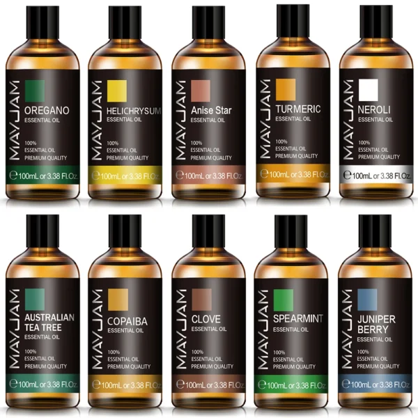 MAYJAM Oregano Essential Oil Fragrance Neroli Helichrysum Copaiba Turmeric Spearmint Anise Star 2024 New Aroma Oil