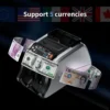Mixed Denomination Money Counter Machine, Value Counting, UV/MG/IR/DD Counterfeit Detection, 3.5" TFT Display Cash Counting