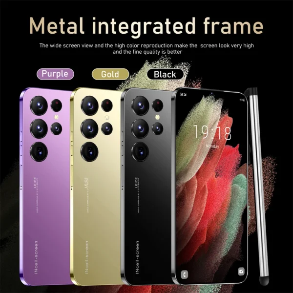 S25 Ultra New smartphone 5G 7.3-inch high-definition Android 14 Snapdragon 8gen3 10core dual SIM phone 7800mAh unlocking phone