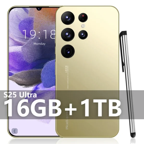 S25 Ultra New smartphone 5G 7.3-inch high-definition Android 14 Snapdragon 8gen3 10core dual SIM phone 7800mAh unlocking phone