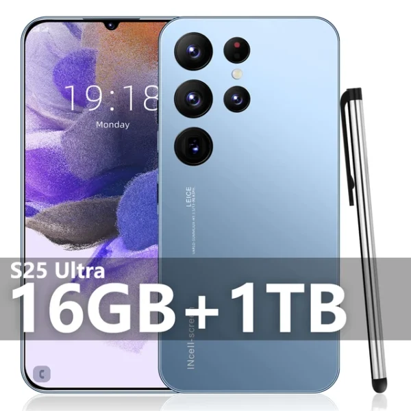 S25 Ultra New smartphone 5G 7.3-inch high-definition Android 14 Snapdragon 8gen3 10core dual SIM phone 7800mAh unlocking phone