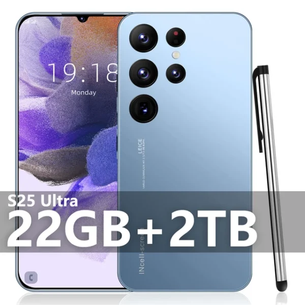 S25 Ultra New smartphone 5G 7.3-inch high-definition Android 14 Snapdragon 8gen3 10core dual SIM phone 7800mAh unlocking phone