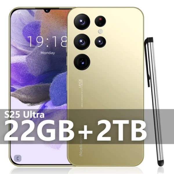 S25 Ultra New smartphone 5G 7.3-inch high-definition Android 14 Snapdragon 8gen3 10core dual SIM phone 7800mAh unlocking phone