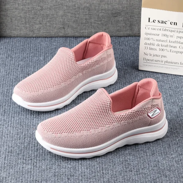 Shoes for Women 2023 New One Step Lazy Shoes, Casual Versatile Mom's Web Shoes, Soft Sole Women's Sports Shoes, Breathable