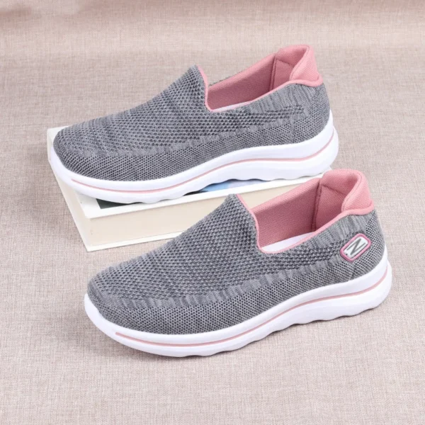 Shoes for Women 2023 New One Step Lazy Shoes, Casual Versatile Mom's Web Shoes, Soft Sole Women's Sports Shoes, Breathable