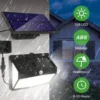 Solar Light Outdoor Waterproof with Motion Sensor Floodlight Remote Control 3 Modes for Patio Garage Backyard Solar Lamp