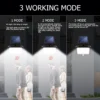 Solar Light Outdoor Waterproof with Motion Sensor Floodlight Remote Control 3 Modes for Patio Garage Backyard Solar Lamp