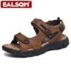 Summer Men's Sandals Outdoor Non-slip Men's Beach Sandals Leather Men's Shoes Fashion Men Sneakers High Quality Casual Flat