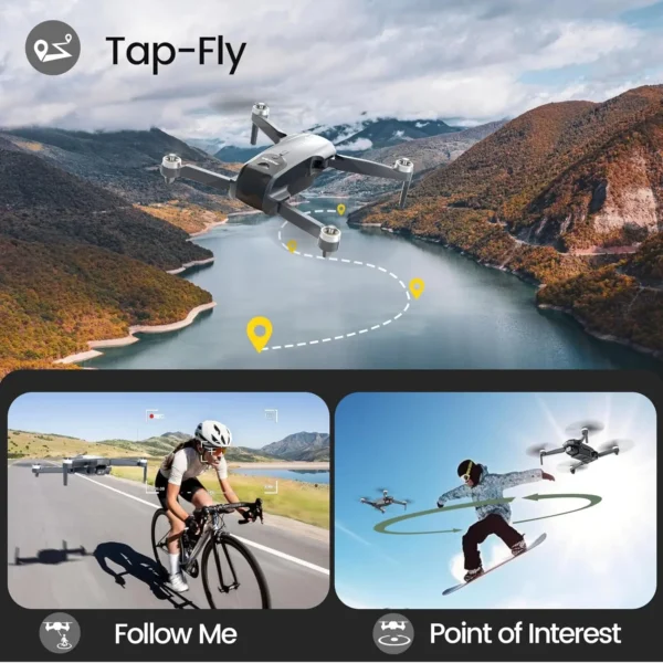 WeFone WF31 GPS 4K FPV Foldable Drone for Beginners, 5G Wi-Fi, Features: 50 Min Flight,C0.