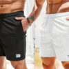 Lace-up Drawstring Shorts Summer Corduroy Sports Short Pants Mens Clothing