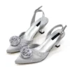 2025 Nigerian Fashion Ladies Evening Shoes And Bags Paired With Handmade Petal Clutches Pointed Toe Mid-Heel Women Party Shoes