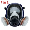 27in1 Full Face Gas Mask Chemical Biological Radioactive Contamination Gasmask Respirator Filter Radiation Dustproof Respirator
