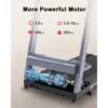 3.5HP Foldable Treadmill with Incline, 350 LBS Capacity Treadmill with LED, 0.6-10 mph Folding Treadmill Bluetooth Connectivity