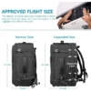 40L Large Backpack Flight Approved Waterproof Business Weekend Suitcase Luggage Large Backpack Fits 17.3 Inch Laptop Men