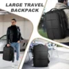 40L Large Backpack Flight Approved Waterproof Business Weekend Suitcase Luggage Large Backpack Fits 17.3 Inch Laptop Men