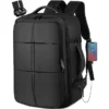 40L Large Backpack Flight Approved Waterproof Business Weekend Suitcase Luggage Large Backpack Fits 17.3 Inch Laptop Men