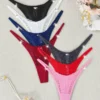 7PCS/Set Women's Panties Sexy Lingerie Lady Thongs G-Strings Comfortable Women Underwear Low Rise Female Underpants T-Backs