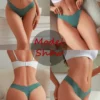 8Pcs Sexy Lingerie Women's Seamless Panties Ice Silk G-String Female Underpanties For Women Elasticity Thongs Secret G-String